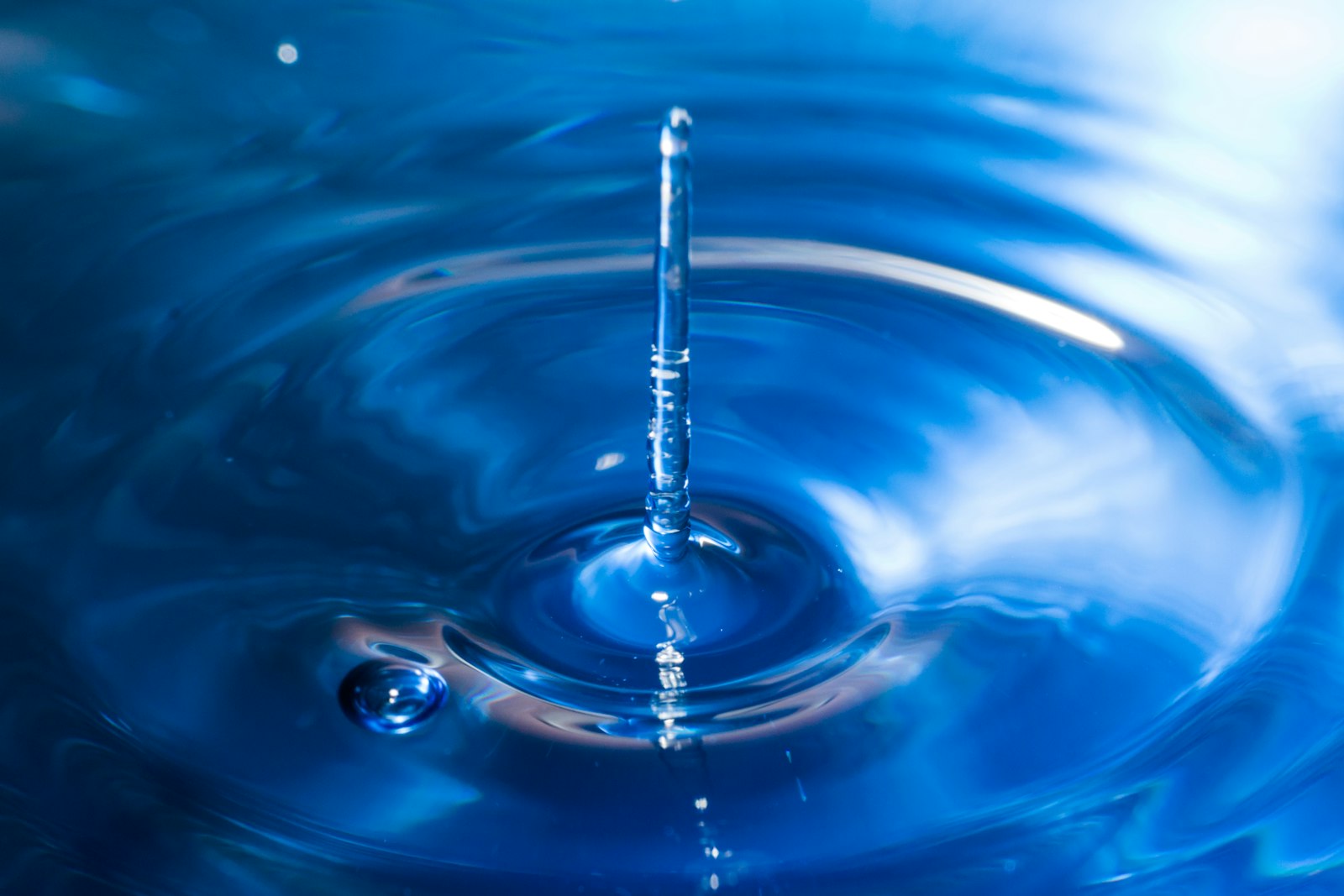 Water droplet ripple